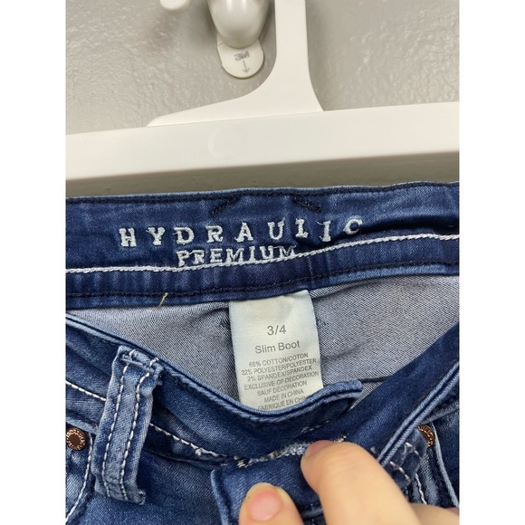 SOLD Hydraulic women’s low rise bailey jeans sz 4 slim boot cut y2k tall - Picture 2 of 7